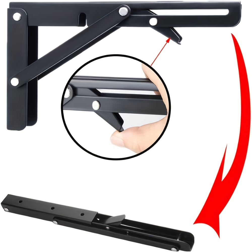 Wall Mounted Desk Fold - 2 buah Braket Penyangga Lipat Baja