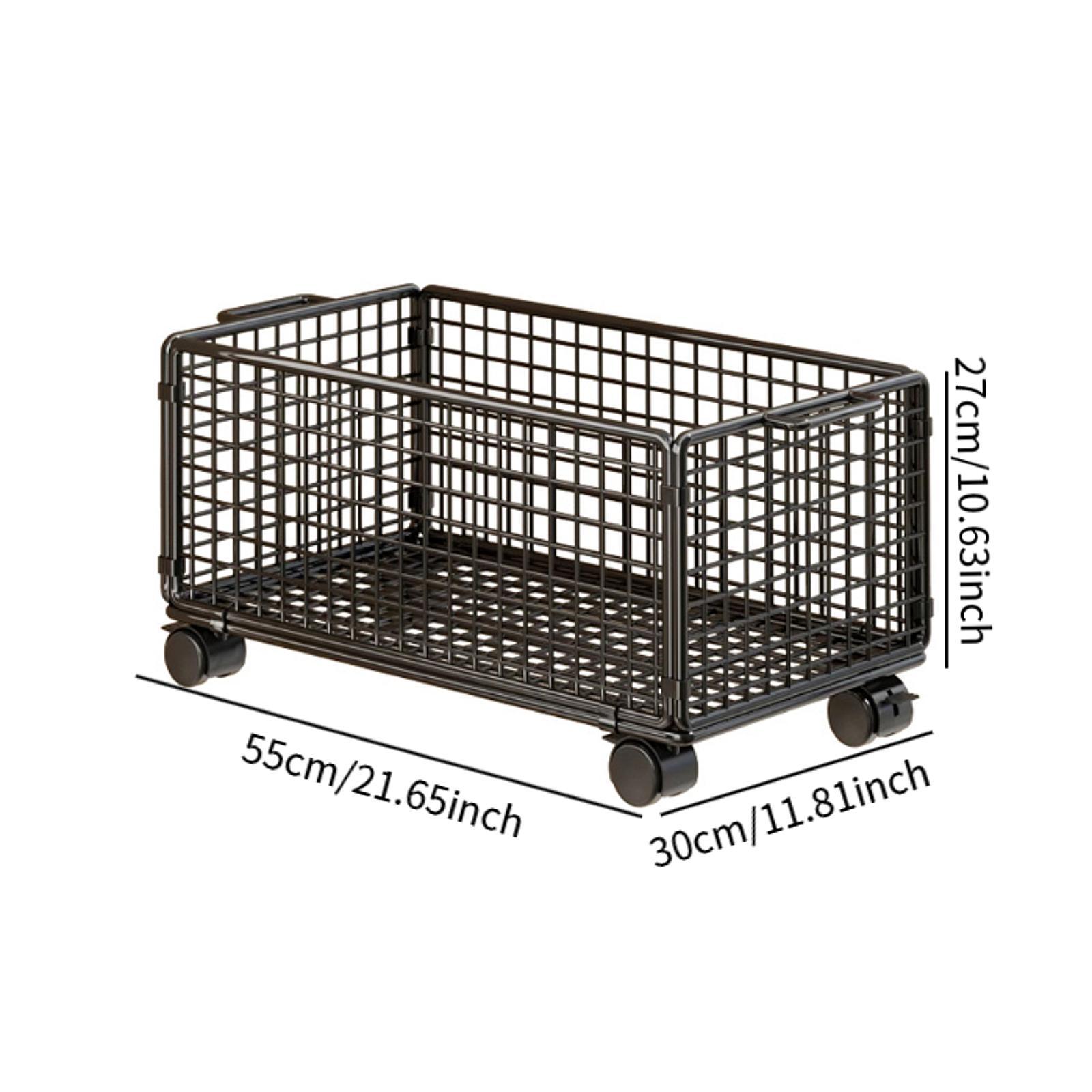 Book Cart Rolling - Keranjang Penyimpanan Bawah Meja, Organizer File