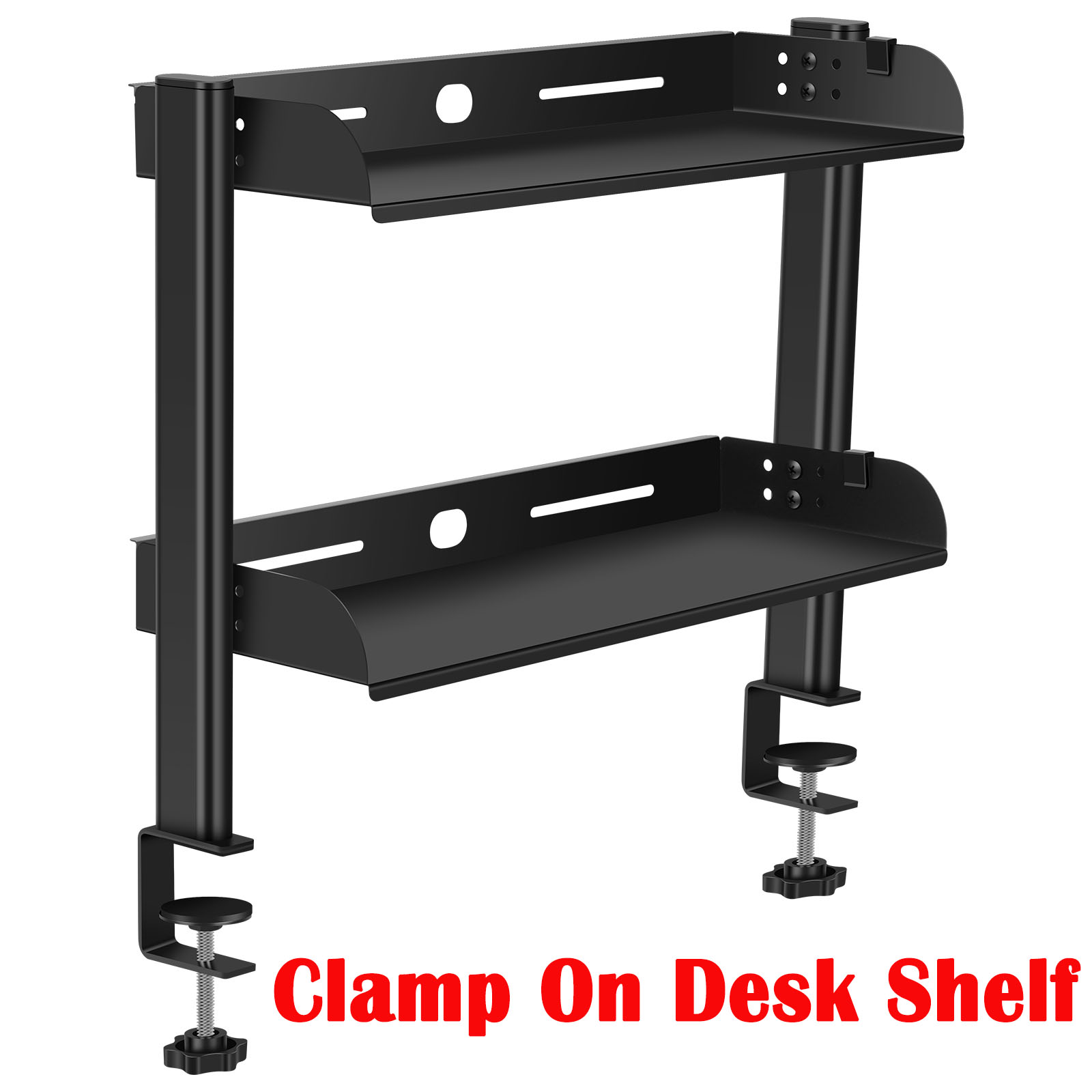 Wall Mounted Desk Fold - Rak Meja 2 Tingkat Tanpa Bor,