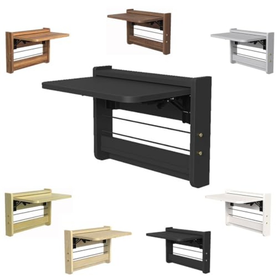 Wall Mounted Desk Fold - Meja Lipat Dinding Kecil dari Kayu