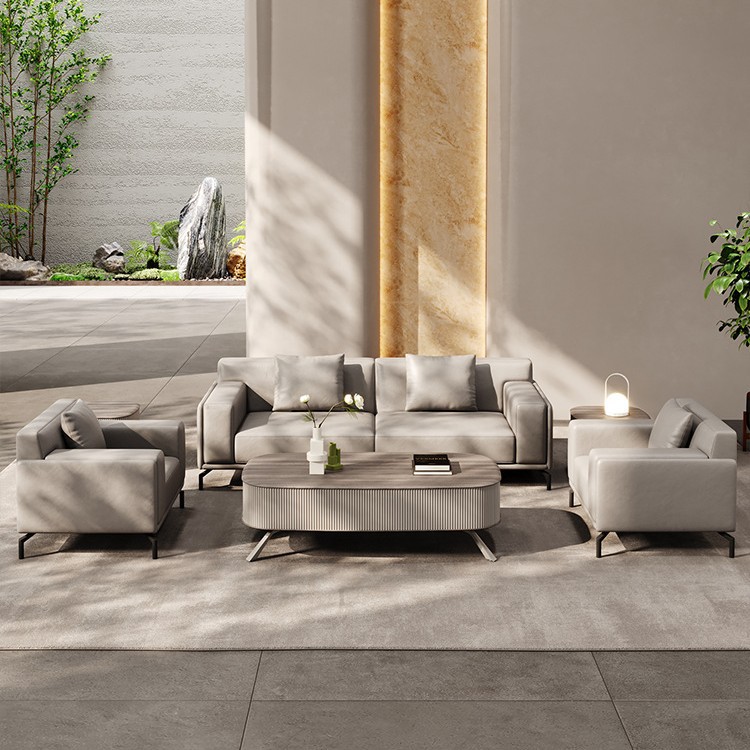 Office Furniture First - Sofa kantor kulit kombinasi furnitur area