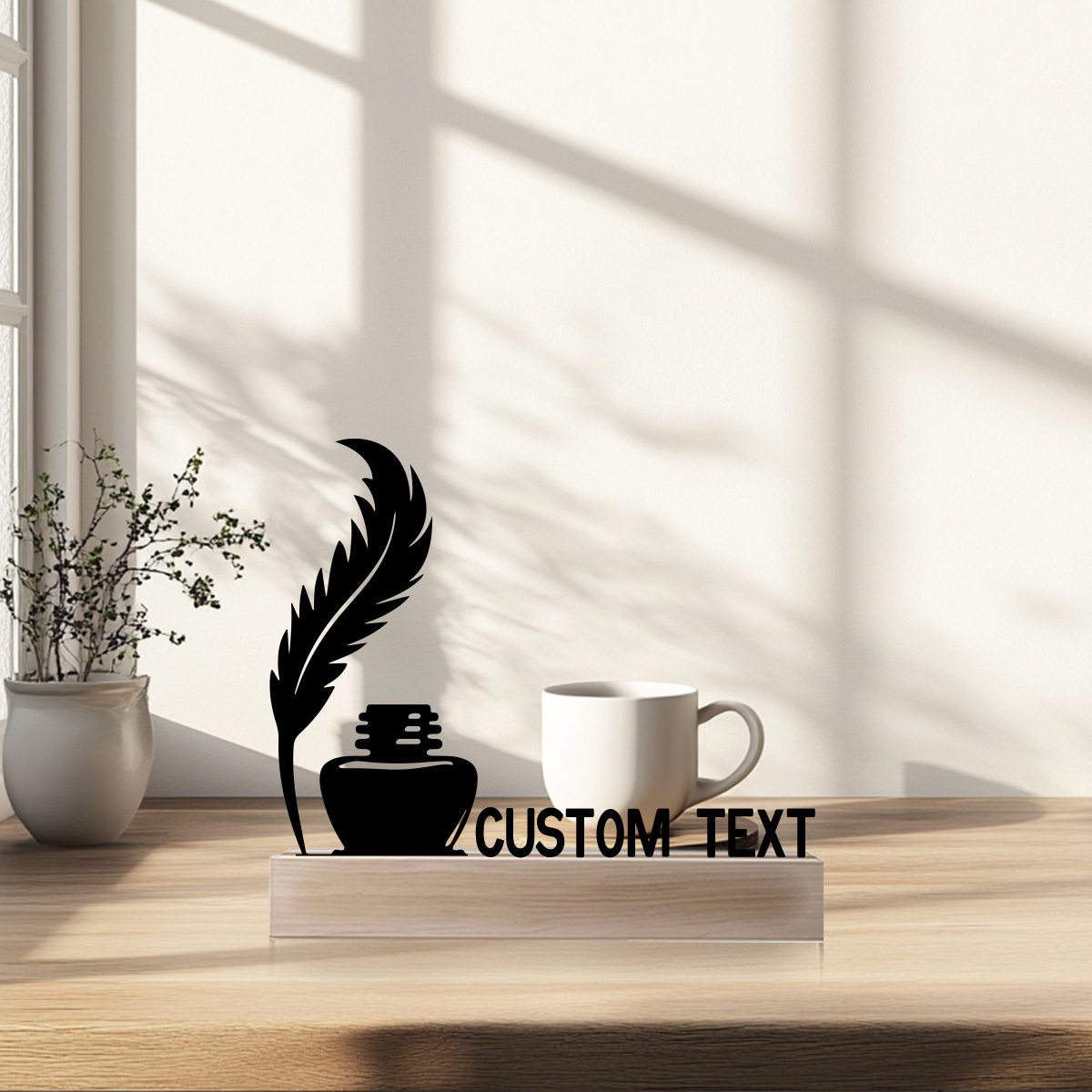 Office Furniture Names - Papan Nama Meja Logam Kustom Desain