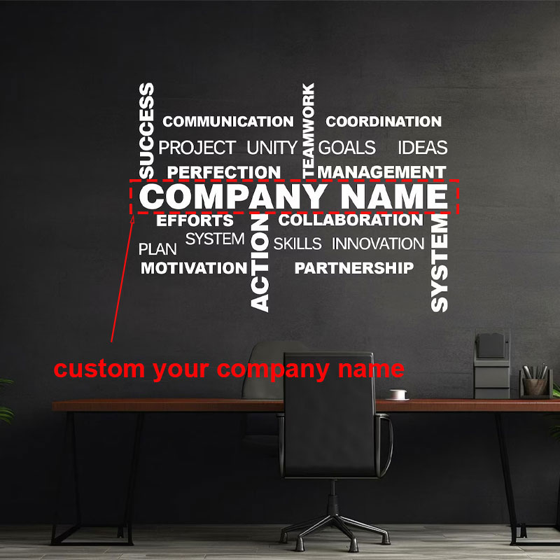Office Furniture Names - Stiker Dinding Nama Bisnis yang Dapat