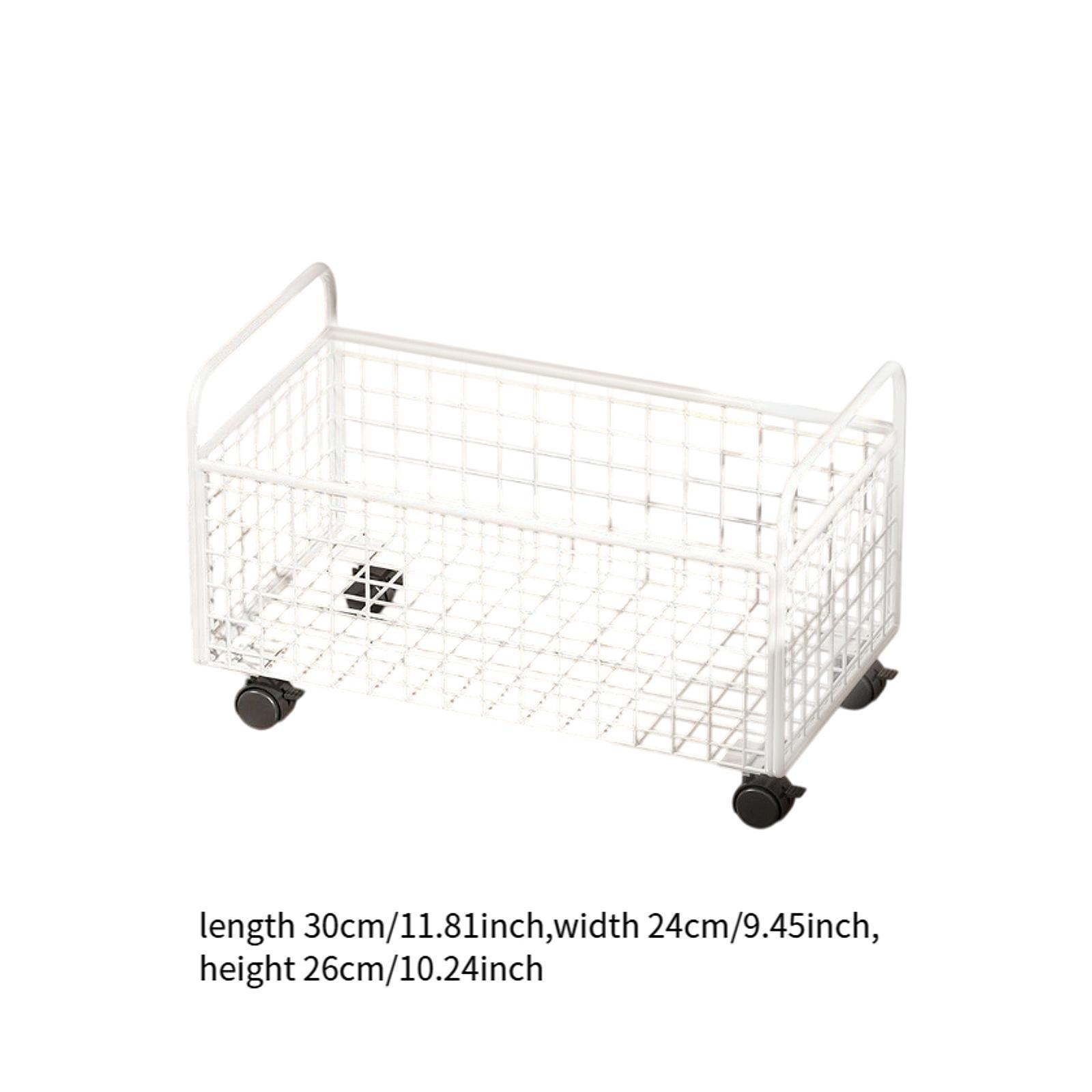 Book Cart Rolling - Kontainer penyimpanan Rolling Cart di bawah