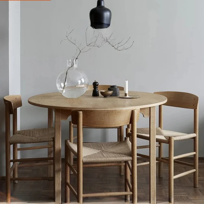 Office Furniture In China - Kursi makan kayu padat desainer tali