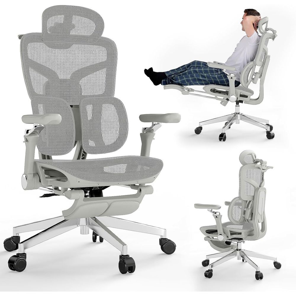 Office Furniture Zone - Kursi Kantor Ergonomis dengan Sandaran Kaki