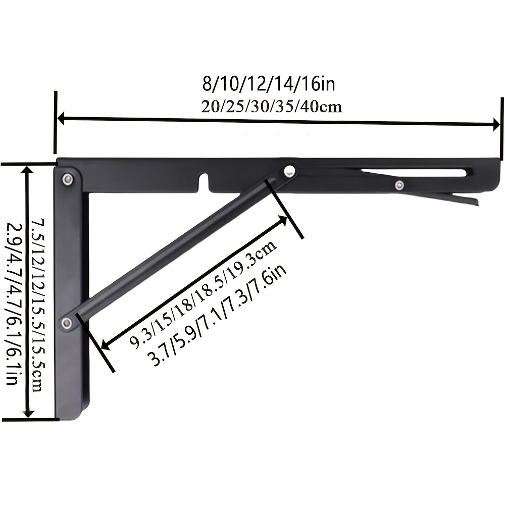 2 buah Braket Penyangga Lipat  - Wall Mounted Desk Fold ulasan dan harga