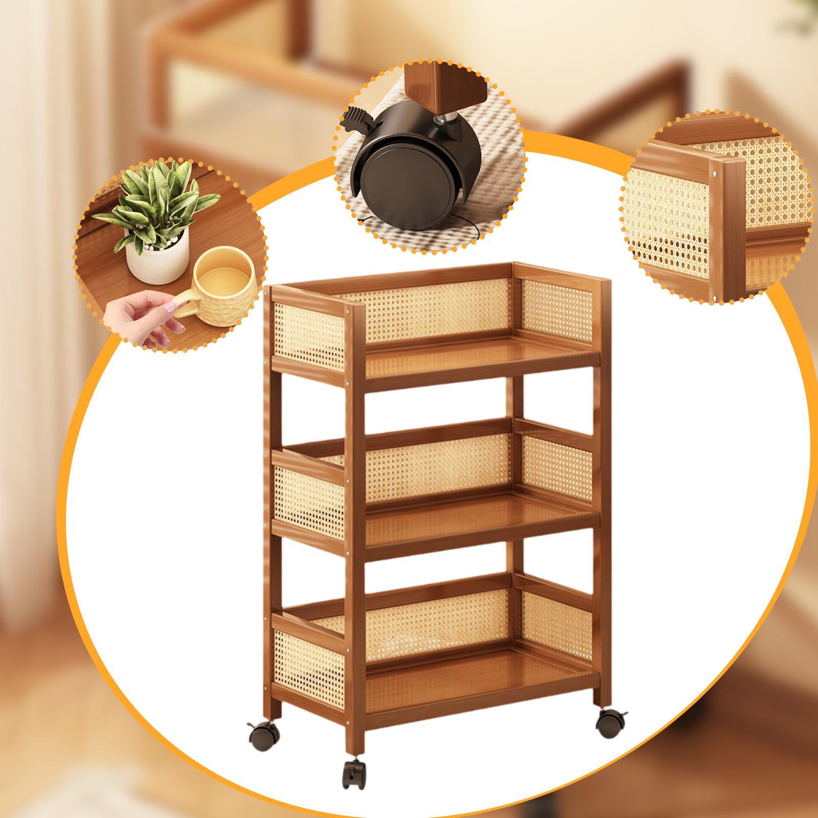Troli Penyimpanan Utilitas Ber - Book Cart Rolling ulasan dan harga