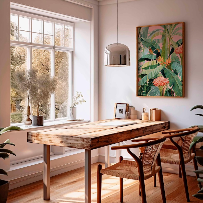 1 Buah Poster Kanvas Tropis Re - Office Furniture And Design ulasan dan harga