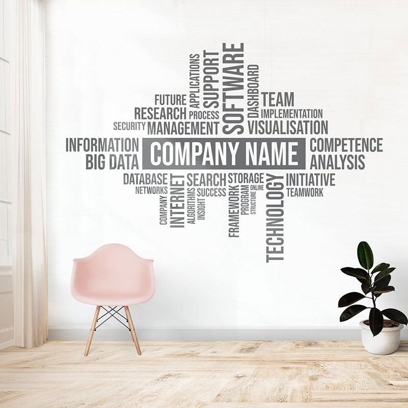 Stiker Dinding Nama Bisnis Kus - Office Furniture Names ulasan dan harga