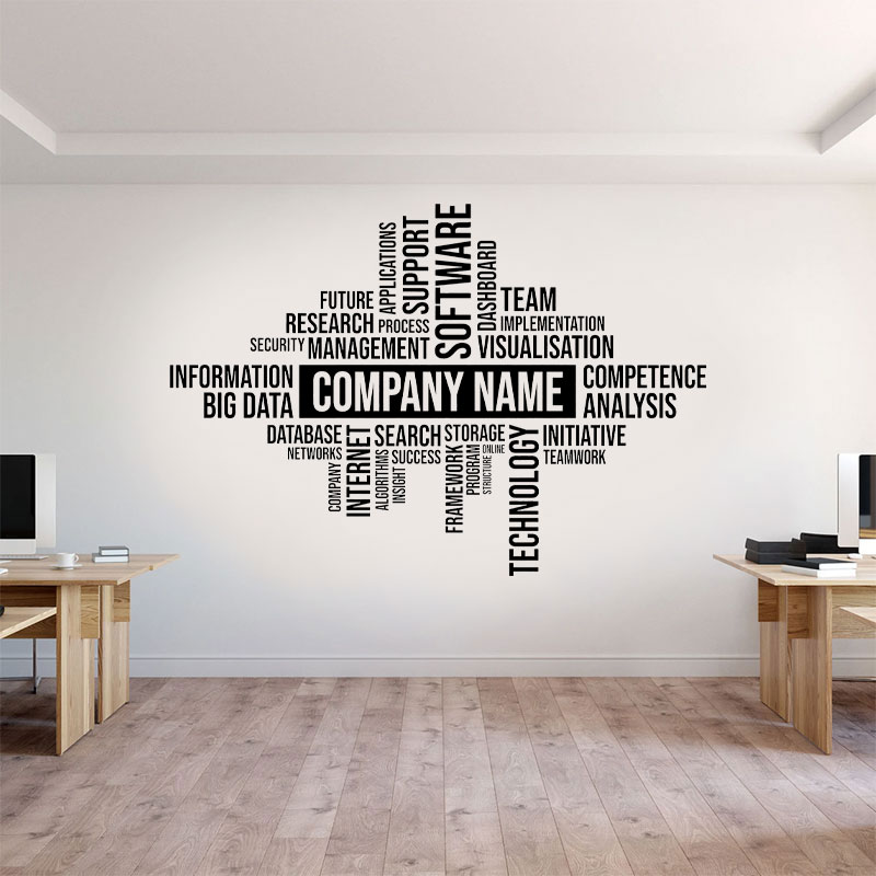 Stiker Dinding Nama Bisnis Kus - Office Furniture Names ulasan dan harga