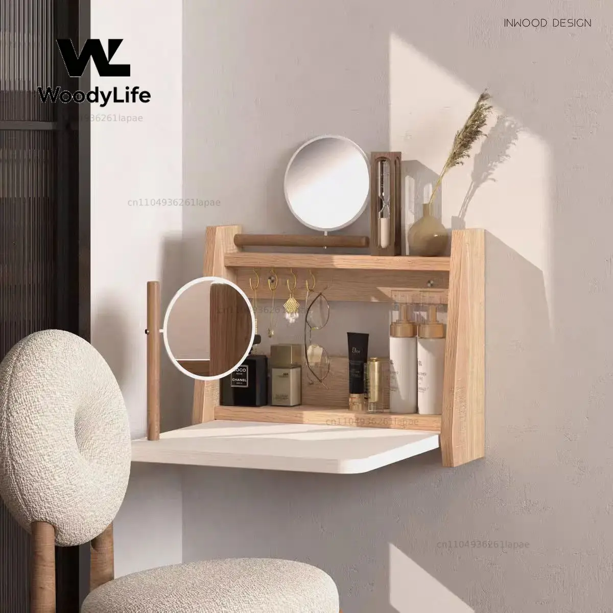 Meja Rias Meja Lipat Dinding B - Wall Mounted Desk Fold ulasan dan harga