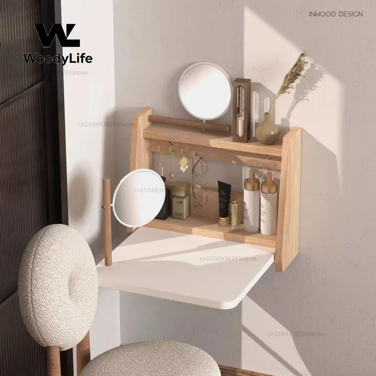 Meja Rias Meja Lipat Dinding B - Wall Mounted Desk Fold ulasan dan harga