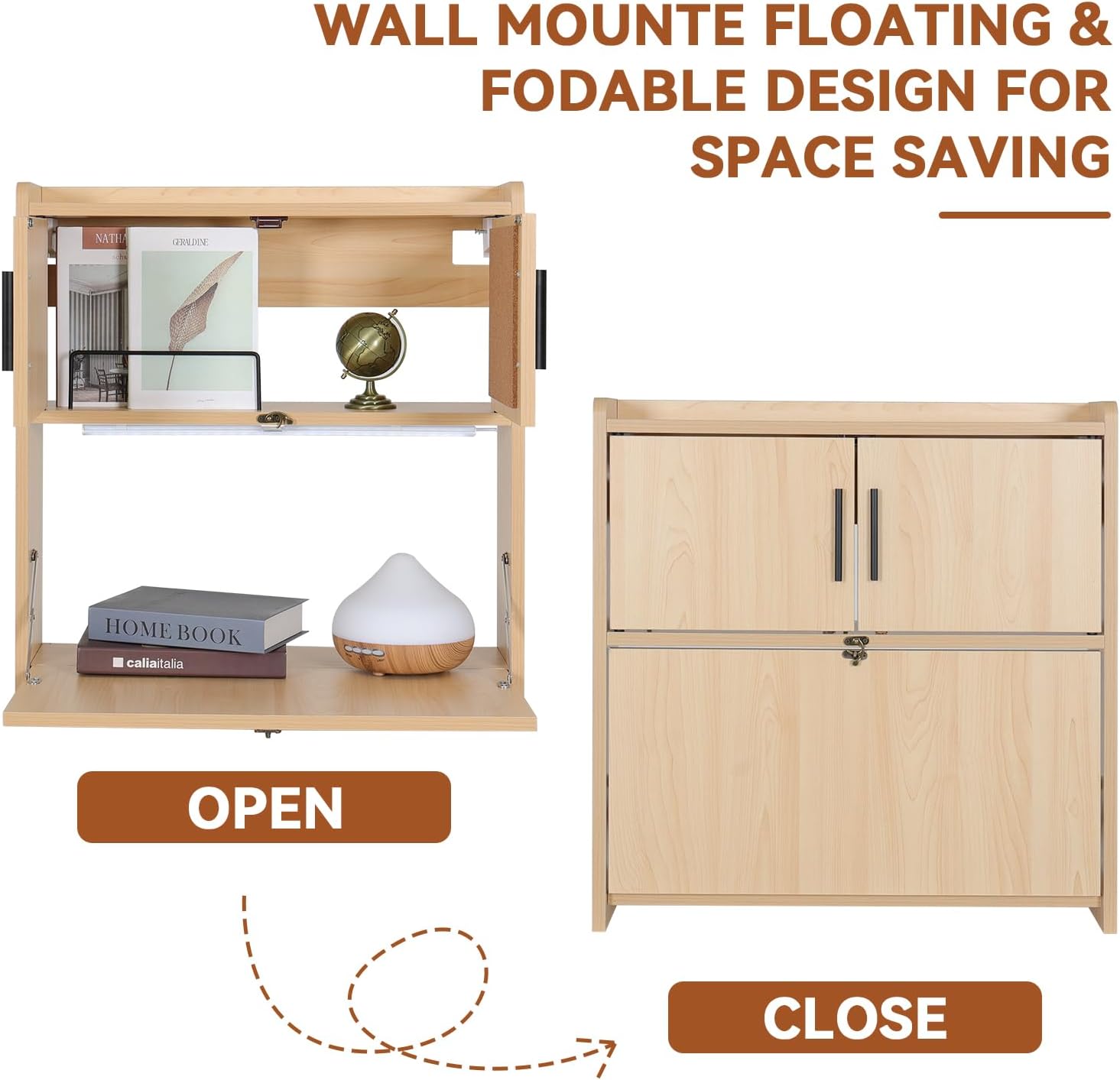 Meja Lipat Dinding ARTETHYS de - Wall Mounted Desk Fold ulasan dan harga