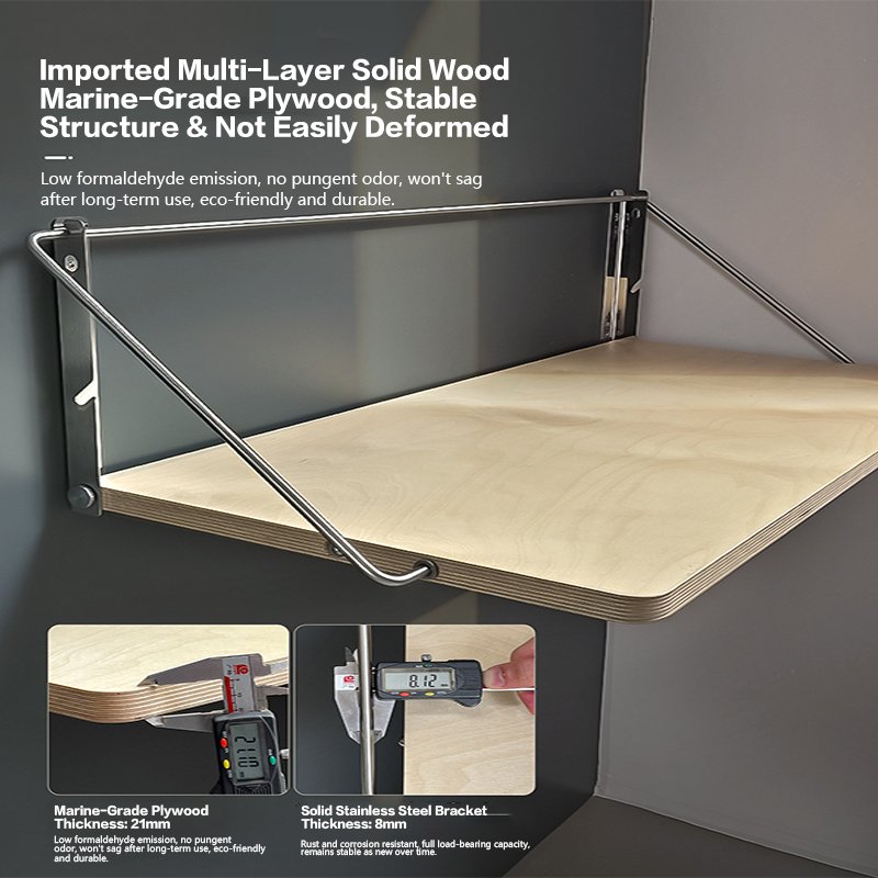 Meja Lipat Dinding dari Kayu L - Wall Mounted Desk Fold ulasan dan harga