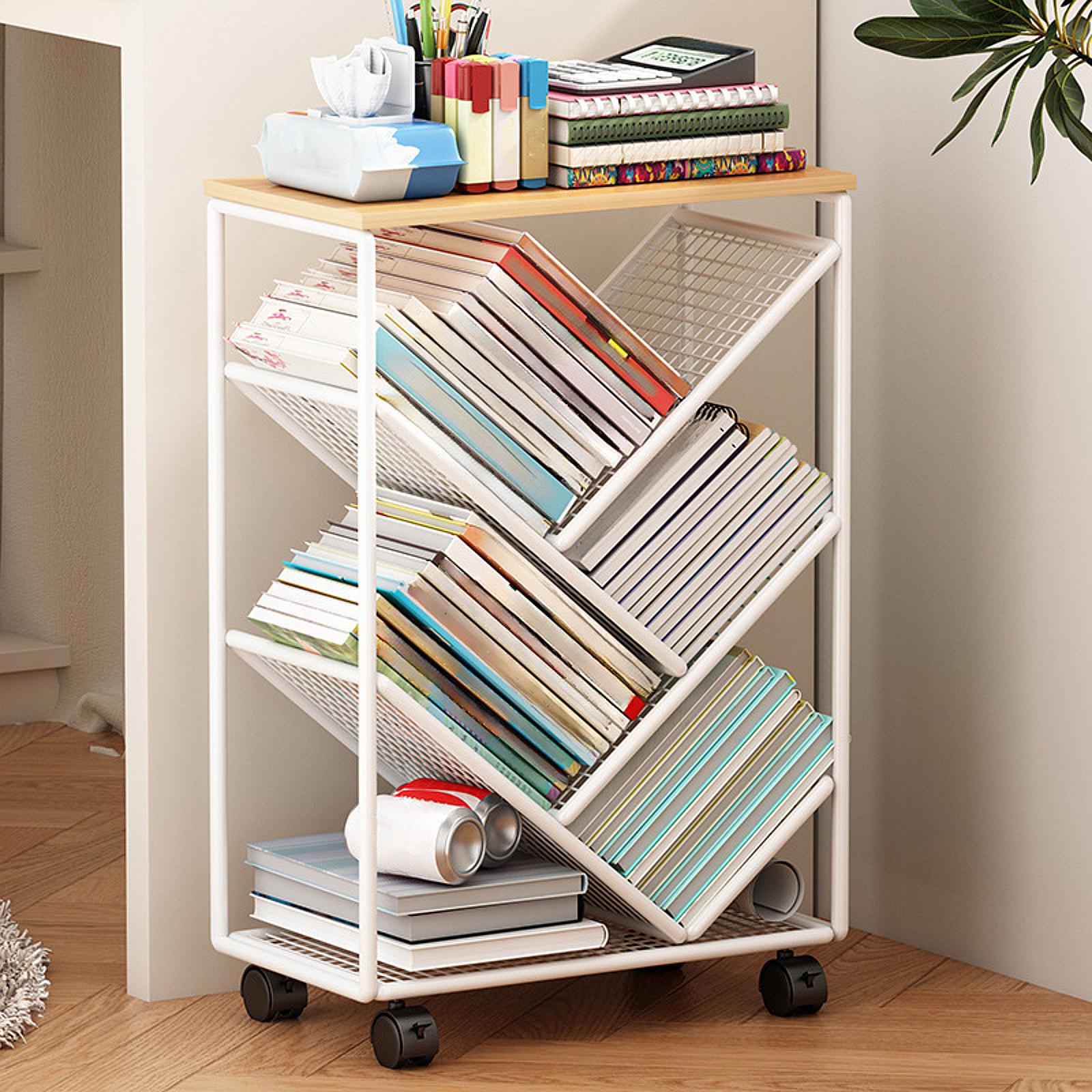 Rak Buku Beroda dengan Roda, T - Book Cart Rolling ulasan dan harga