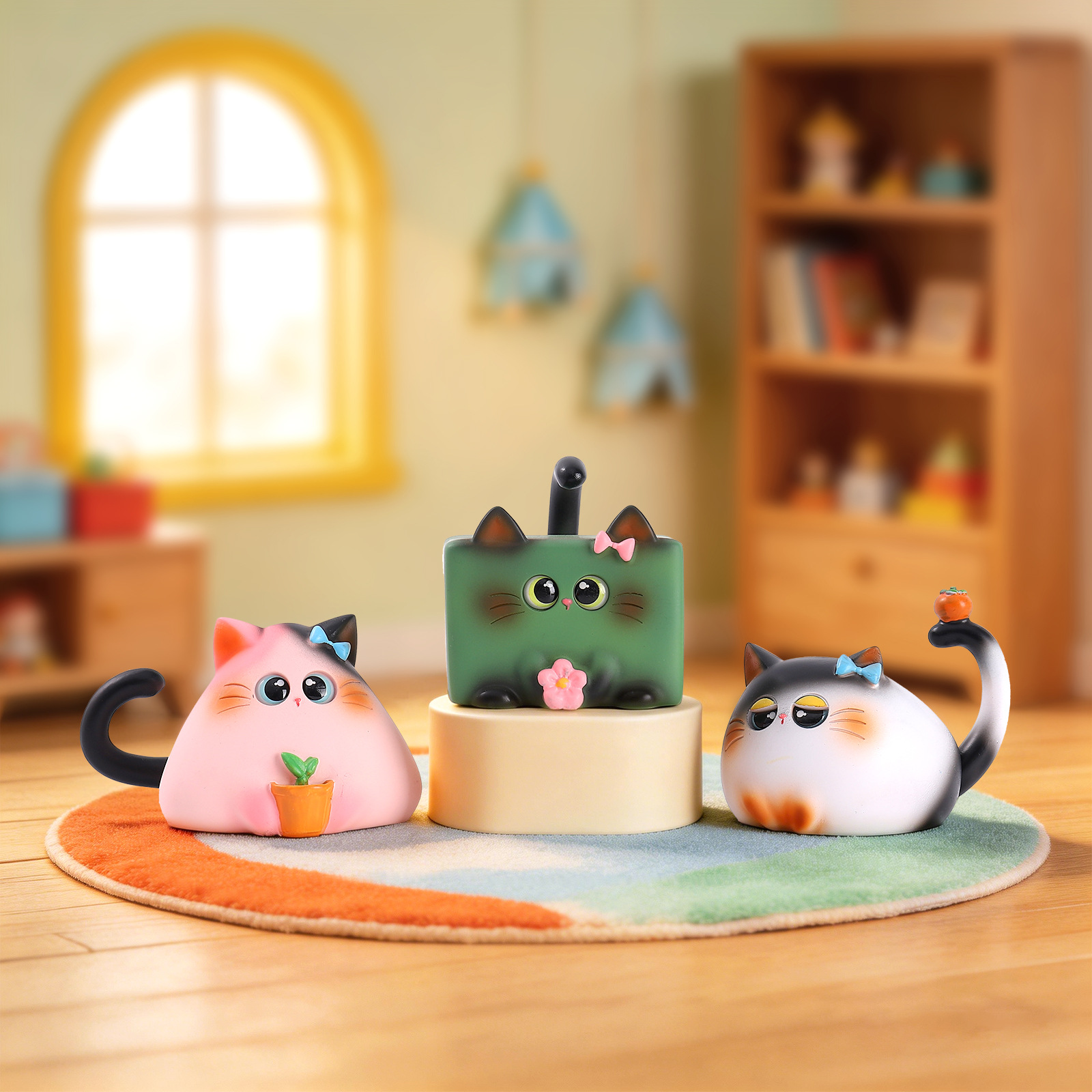 Figur Kucing Blind Box Resin K - Office Furniture And Design ulasan dan harga