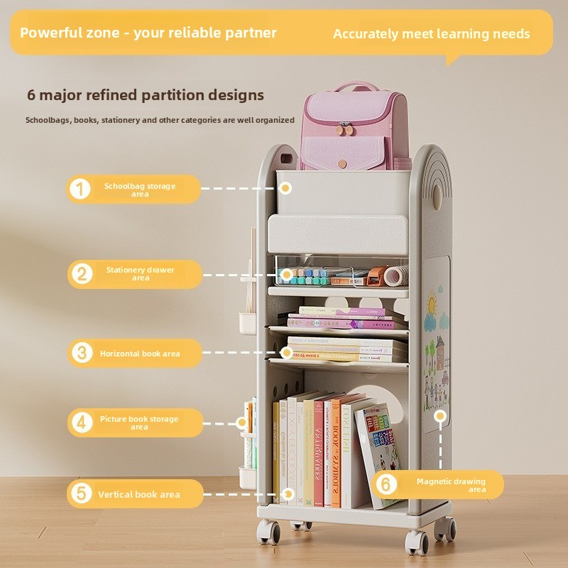 Troli Organizer Tas Sekolah Be - Book Cart Rolling ulasan dan harga