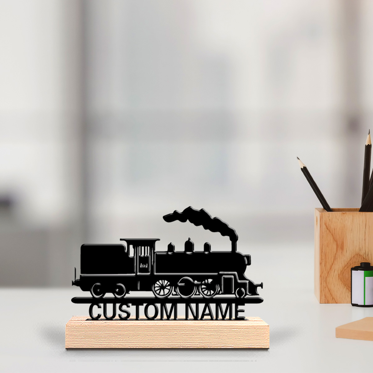 Patung Kereta Uap Logam Retro  - Office Furniture Names ulasan dan harga