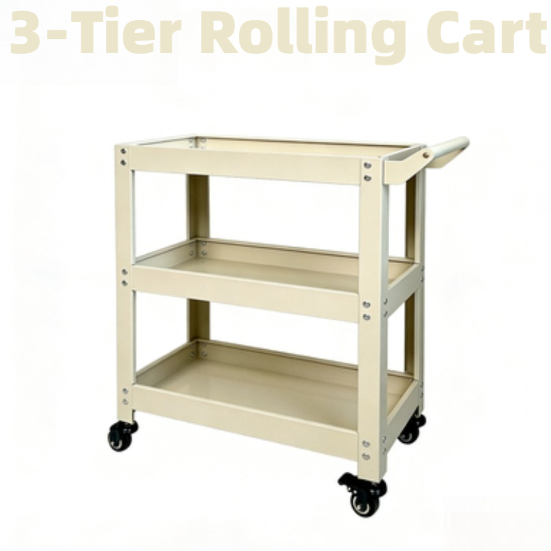 Troli Penyimpanan Logam 3 Ting - Book Cart Rolling ulasan dan harga
