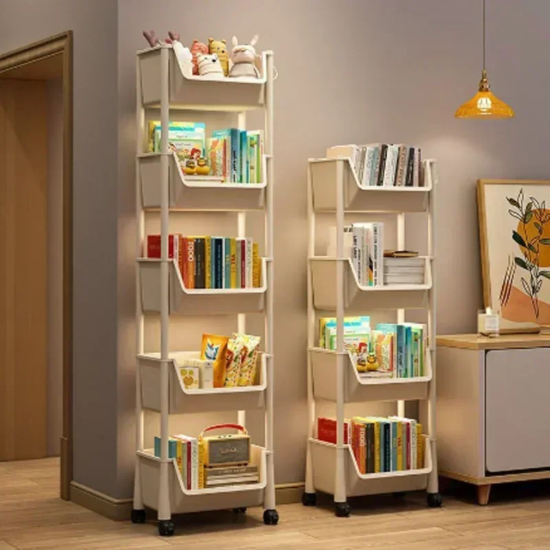 Troli Penyimpanan Serbaguna 4/ - Book Cart Rolling ulasan dan harga