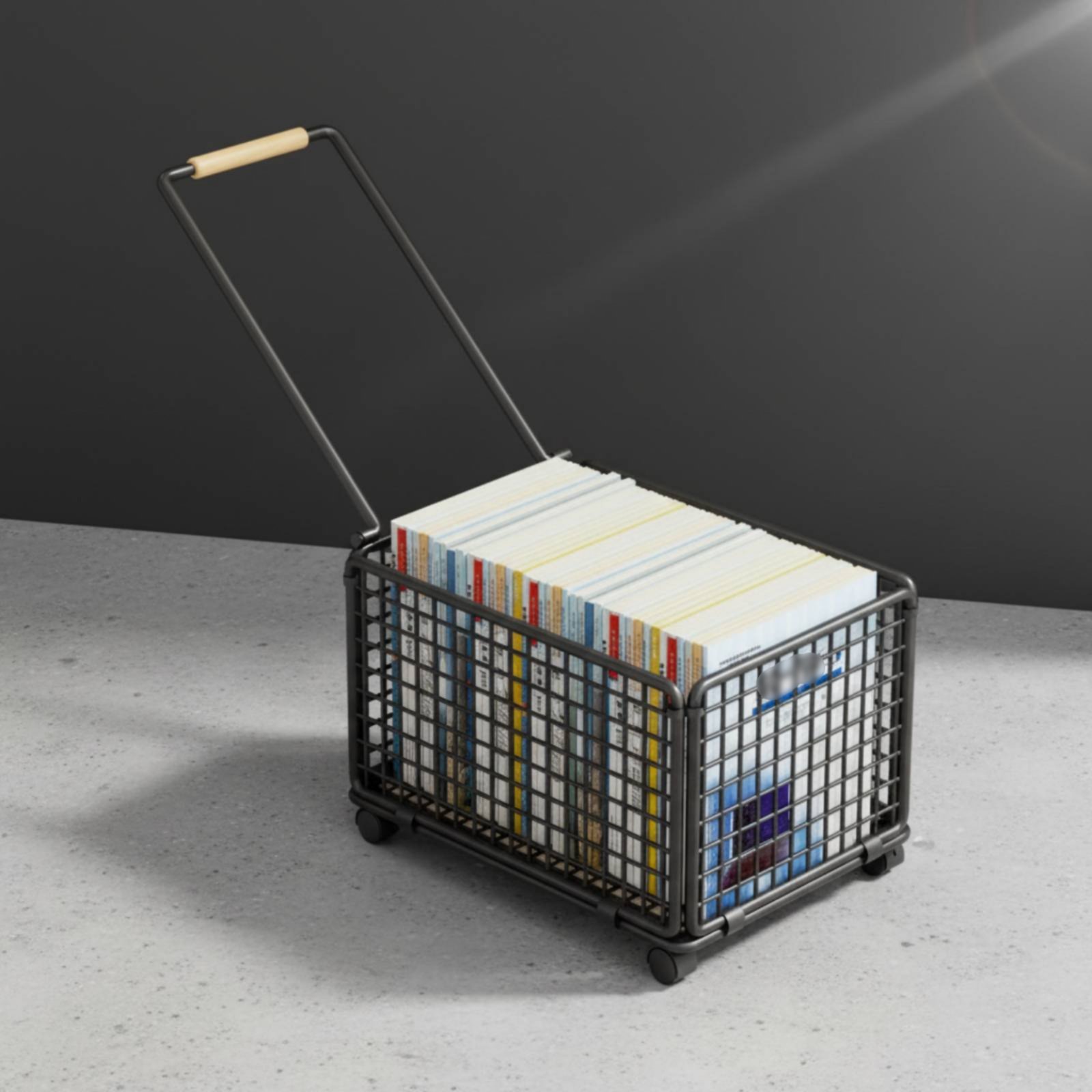 Troli Penyimpanan Samping Meja - Book Cart Rolling ulasan dan harga