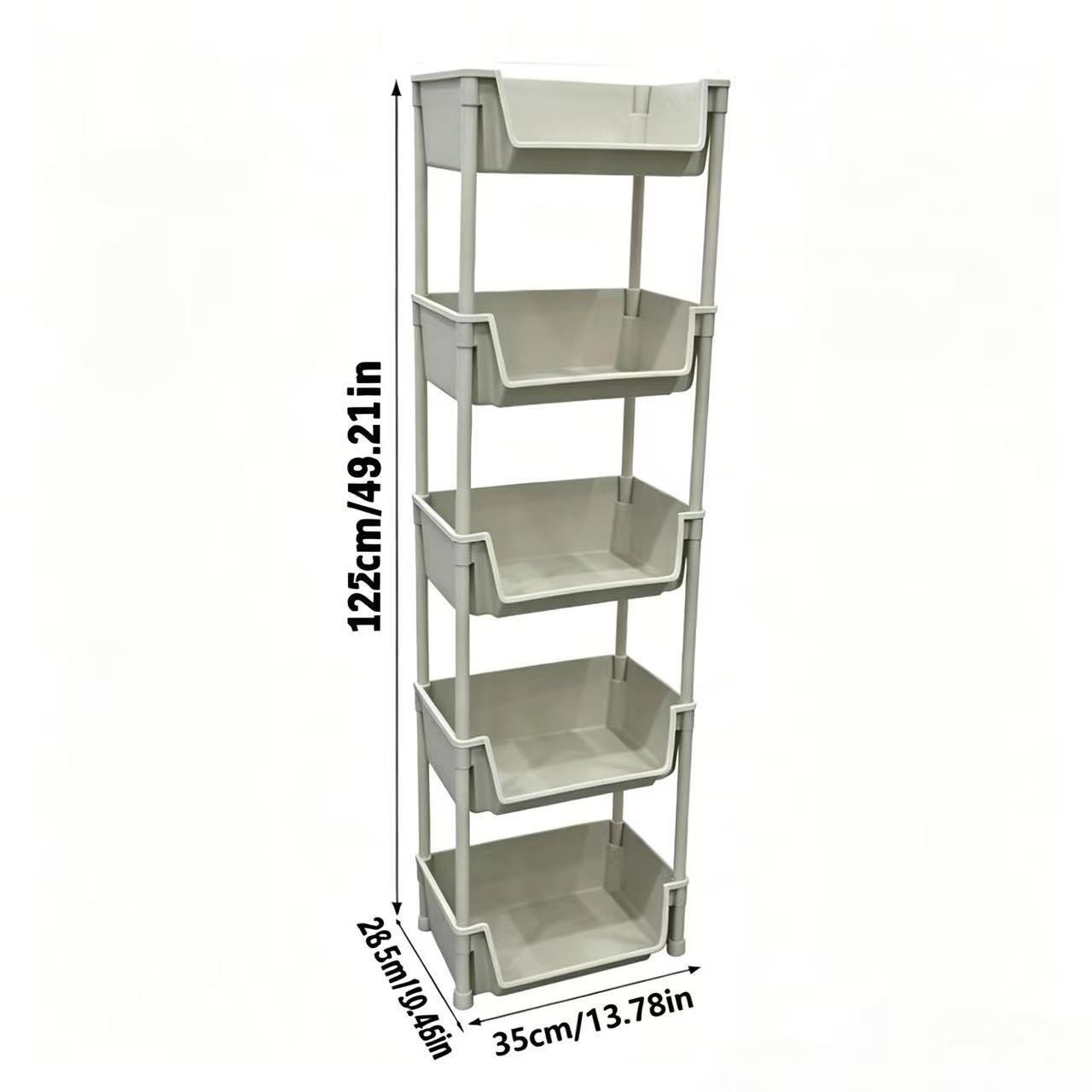 Troli Penyimpanan 5 Tingkat de - Book Cart Rolling ulasan dan harga