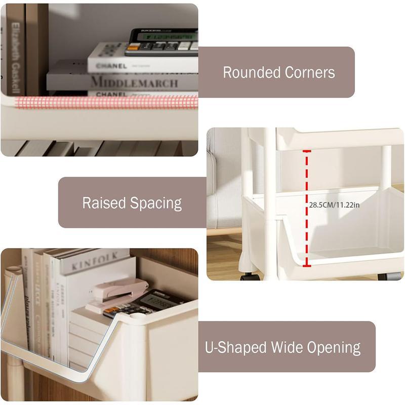 Troli Penyimpanan 5 Tingkat de - Book Cart Rolling ulasan dan harga