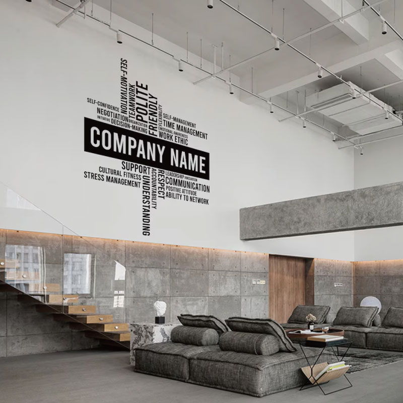 Stiker Dinding Vinyl Nama Bisn - Office Furniture Names ulasan dan harga