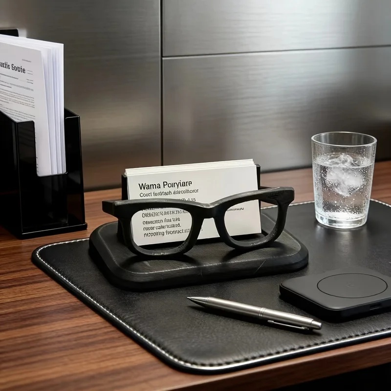 Tempat Kartu Nama Bentuk Kacam - Office Furniture Names ulasan dan harga