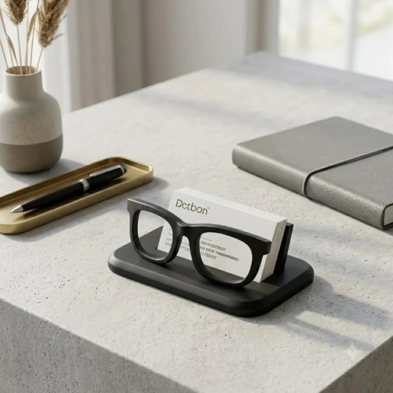 Tempat Kartu Nama Bentuk Kacam - Office Furniture Names ulasan dan harga