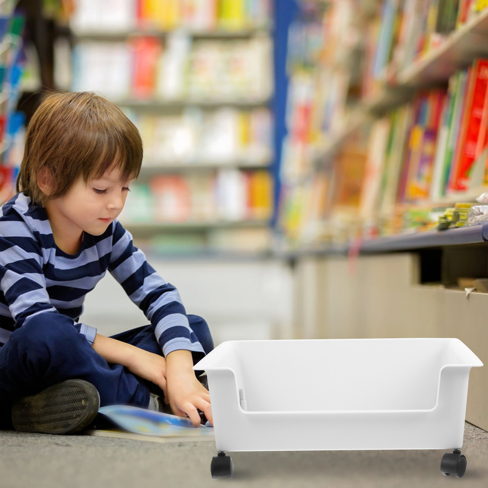 Kontainer Penyimpanan Buku, Tr - Book Cart Rolling ulasan dan harga