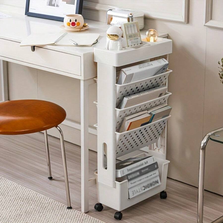 Troli Penyimpanan 5 Tingkat De - Book Cart Rolling ulasan dan harga