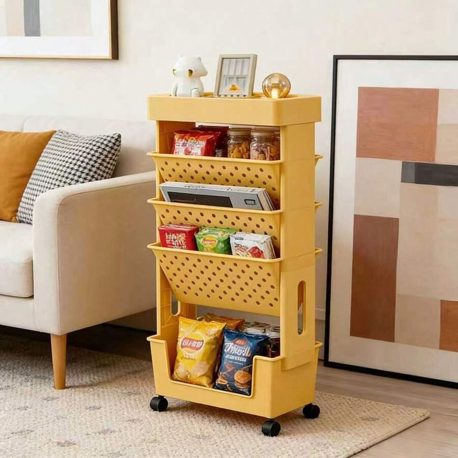 Troli Penyimpanan 5 Tingkat De - Book Cart Rolling ulasan dan harga