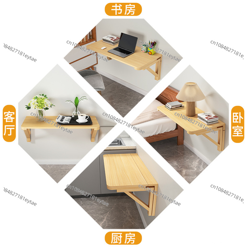 Meja Lipat Kayu Solid yang Dip - Wall Mounted Desk Fold ulasan dan harga
