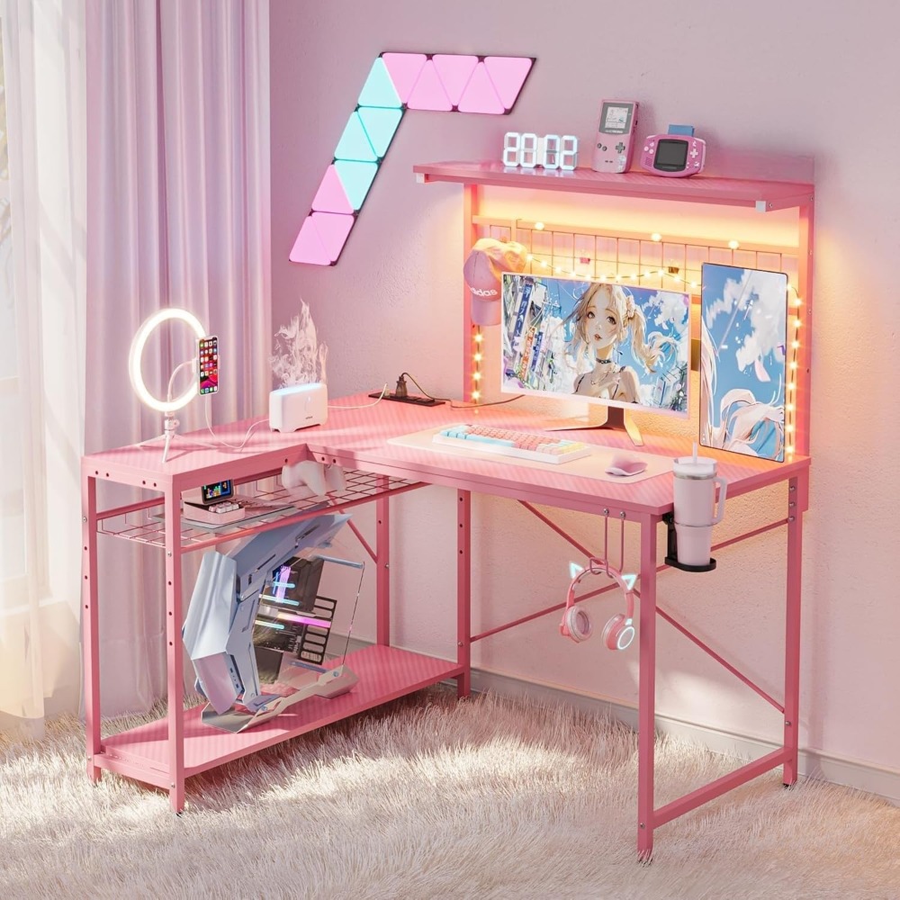Meja Gaming 42 L, Meja Kompute - Office Furniture Suppliers ulasan dan harga