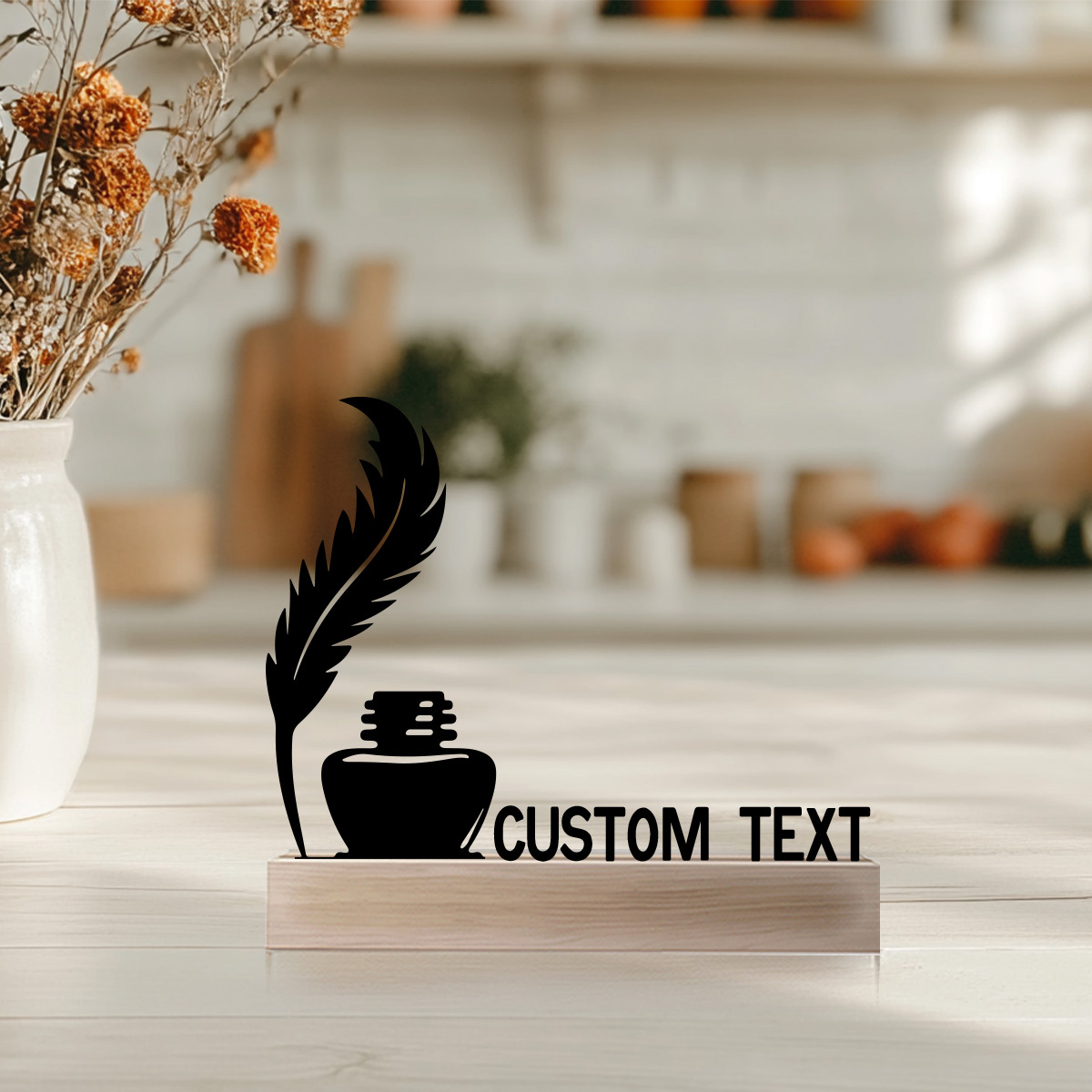 Papan Nama Meja Logam Kustom D - Office Furniture Names ulasan dan harga