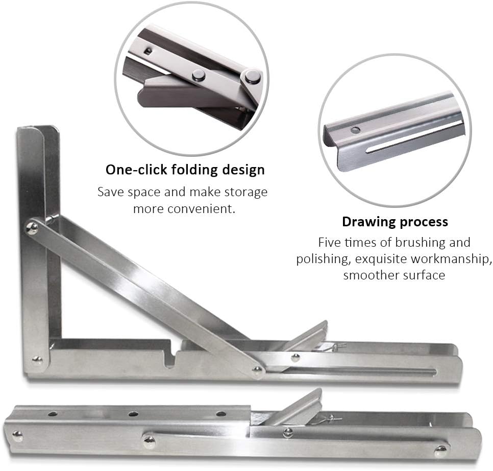 Braket lipat meja, 2 buah brak - Wall Mounted Desk Fold ulasan dan harga