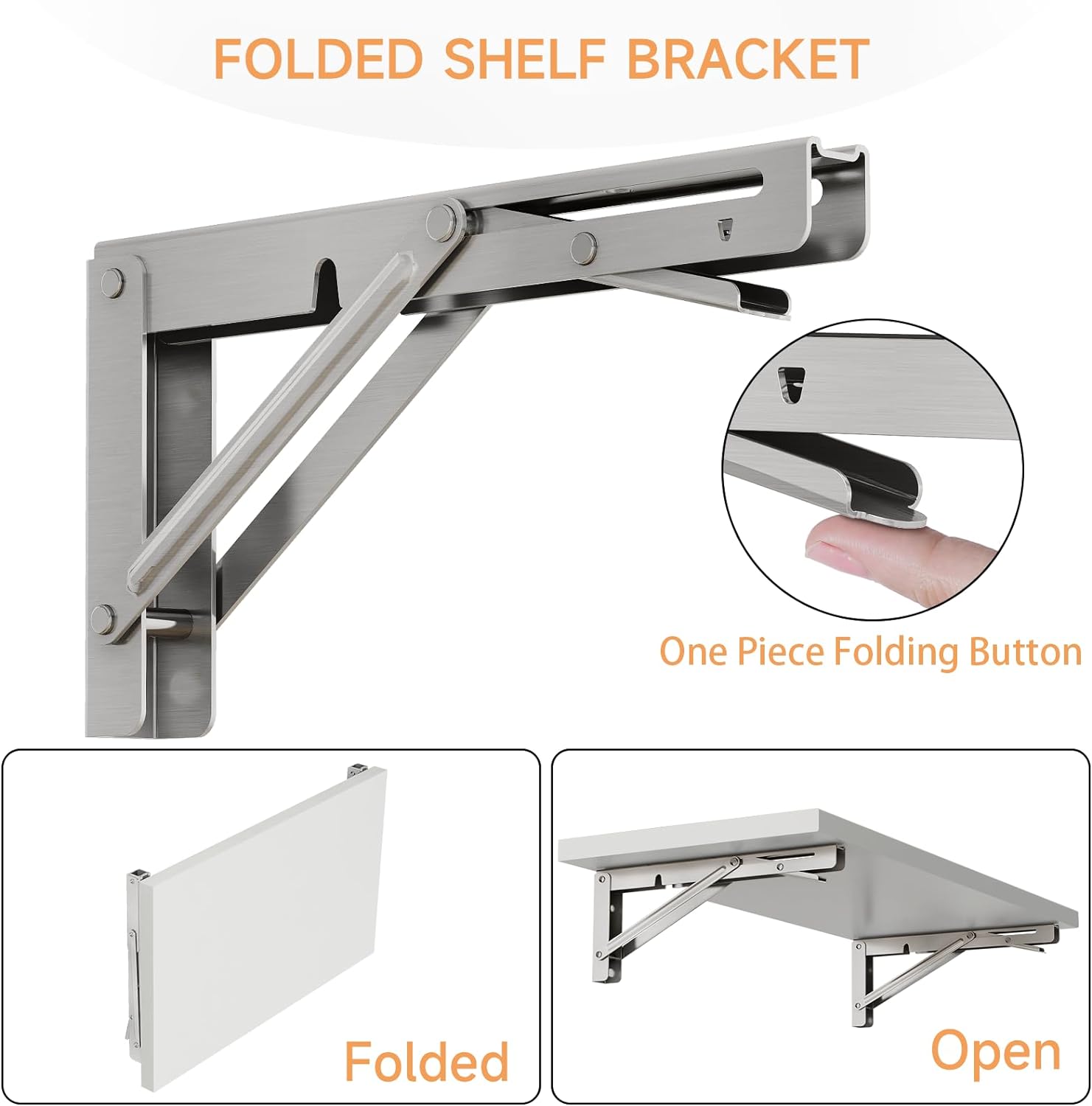 Braket lipat meja, 2 buah brak - Wall Mounted Desk Fold ulasan dan harga