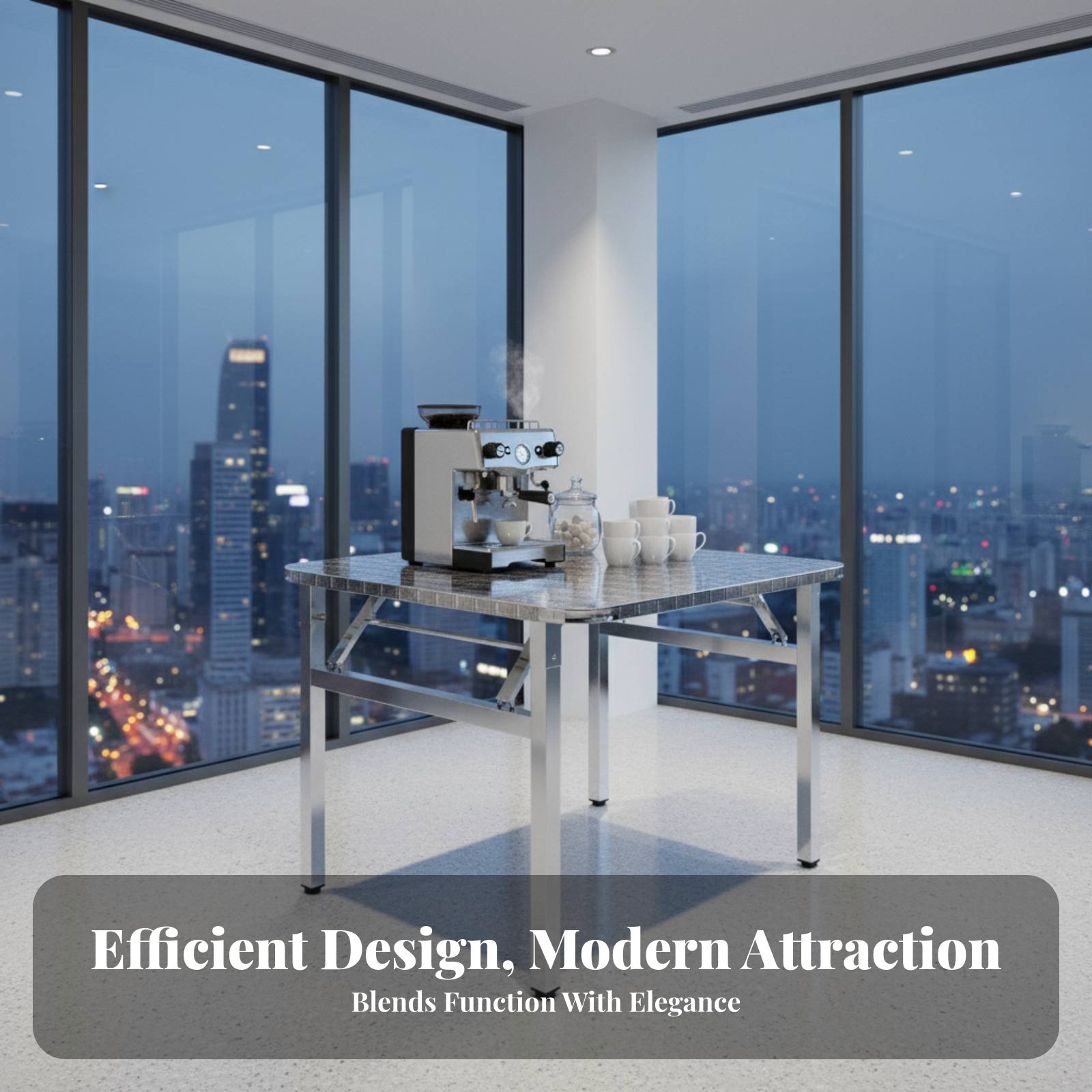 Meja Lipat Persegi Panjang Des - Office Furniture And Design ulasan dan harga