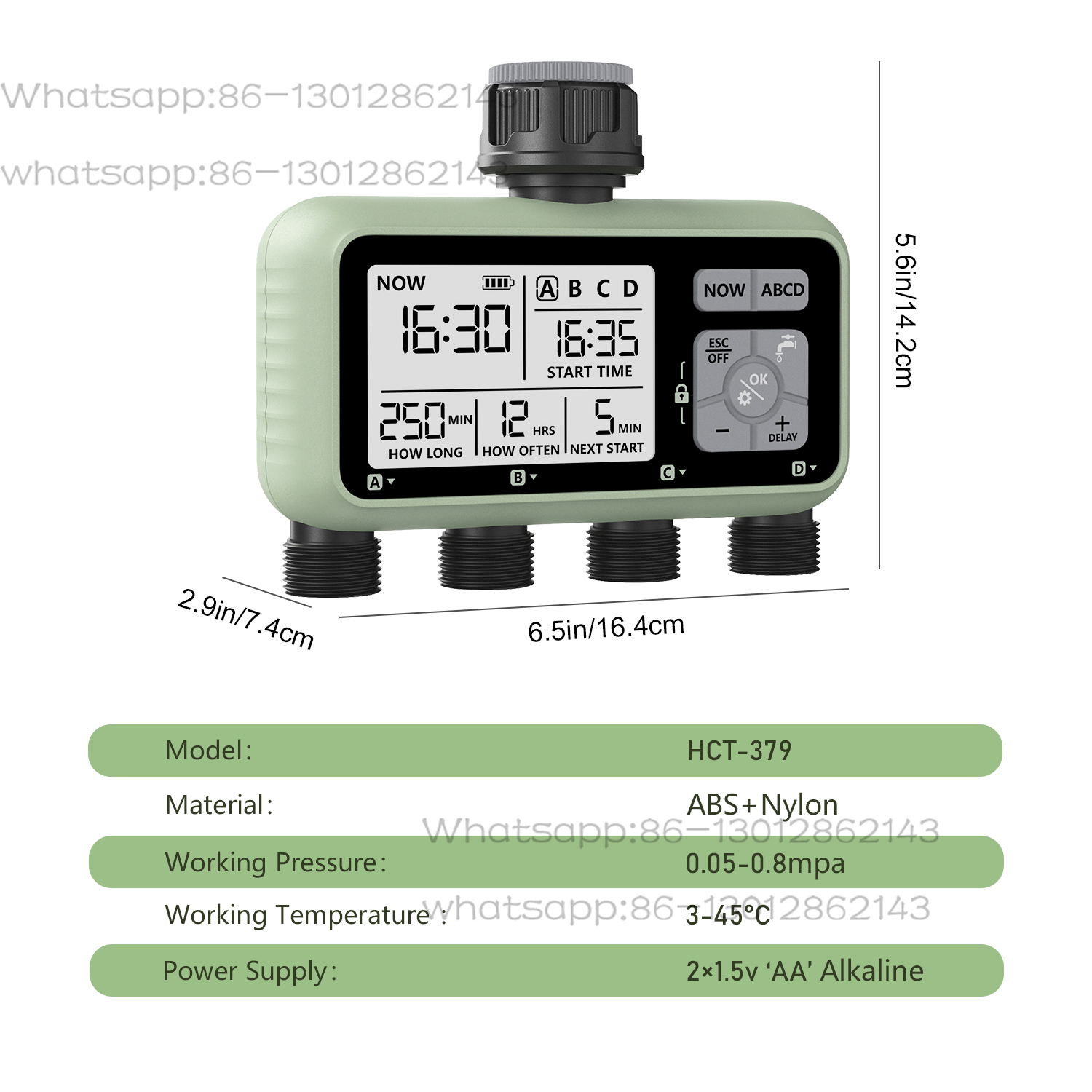 Timer irigasi otomatis 4 zona  - Office Furniture Zone ulasan dan harga