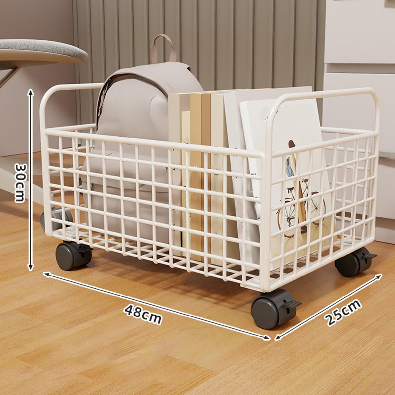 Keranjang Penyimpanan Logam Be - Book Cart Rolling ulasan dan harga