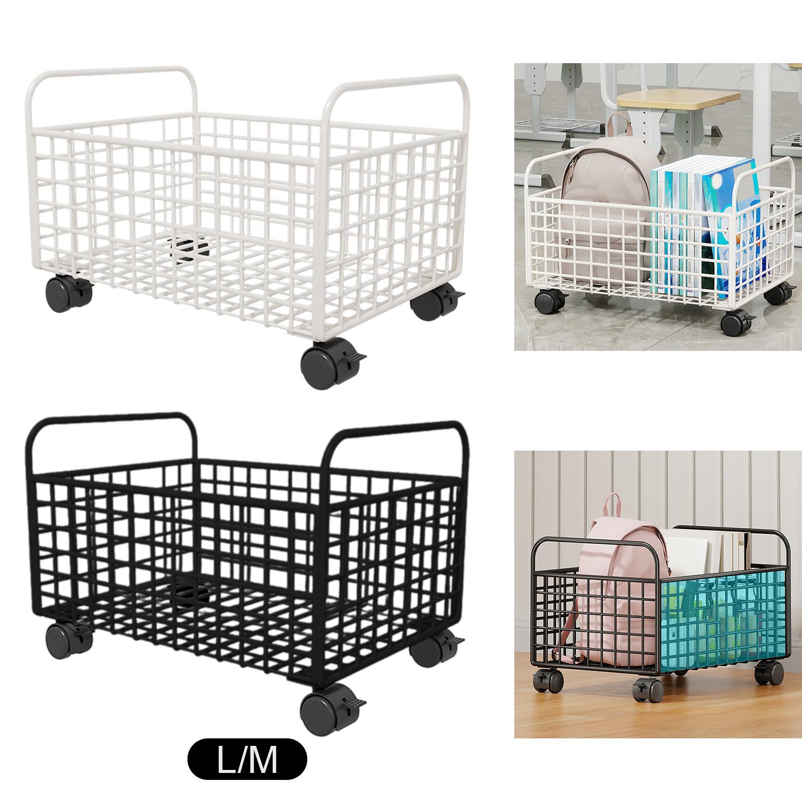 Keranjang Penyimpanan Logam Be - Book Cart Rolling ulasan dan harga